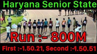 800m Race | Haryana Inter State Senior Athletics Championship Karnal 2022 ( Karan Stadium )