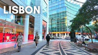 An Afternoon Walk in Lisbon PORTUGAL | Saldanha Business District