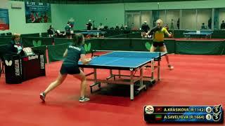 KRASIKOVA - SAVELYEVA RUSSIAN Team Championship настольный теннис table tennis