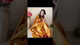 Devoleena bhattacharjee Aka:gopi bahu saree look and style #shorts (@fascination channel)