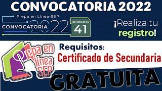  CONVOCATORIA 2022: Prepa en linea - SEP | REGISTRO en linea | Bachillerato en LINEA