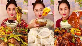 SPICY CHINESE FOOD MUKBANG | 중국먹방 매운 | 매운치킨카레 먹방모음 | 중국당면 치킨 | 불닭밥/두부카레/만두먹방 | 중국가정식 먹방 | 중국음식 레시피