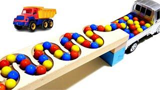 Marble Run Race  HABA Slope & Retro Truck, Garbage Truck Long Version  #satisfying #marblerace