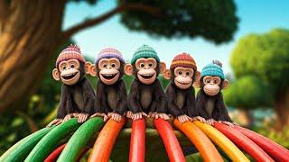 Five Little Monkeys + More Nursery Rhymes & Kids Songs