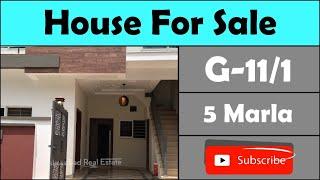 5 Marla House For Sale in Sector G-11/1 Islamabad || House For sale in Islamabad