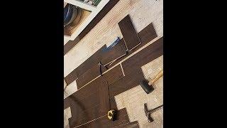 How to make a jig saw cut on engineered hardwood flooring