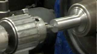 Drilling Hole into Steel Rod Using Lathe