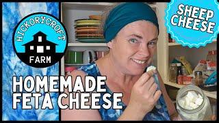 Making SHEEP CHEESE: How to Make and Store Homemade Feta Cheese  (Life RAISING SHEEP)