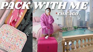 pack with me for CHICAGO  | city outfits, try on, itinerary..