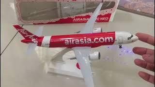 AirAsia Airbus A320 Neo Aircraft Model 1:150 #airline