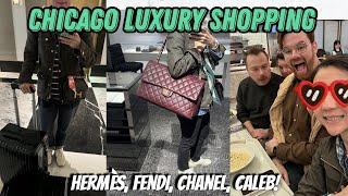 Chicago Luxury Shopping Vlog! Meeting Caleb Snell! Hermès, Fendi, Chanel