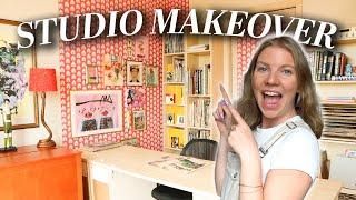 A cozy at-home Art Studio MAKEOVER + REVEAL