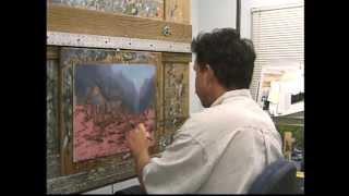 Twilight Cottage - Thomas Kinkade Paints in his Studio