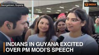 Indians in Georgetown, Guyana, express excitement as PM Modi addresses a special Parliament session