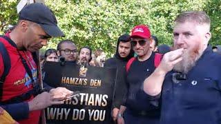 Cocky Guy Challenged Hamza's Question Got Ro*asted! Hamza And Christian Speakers Corner Sam Dawah