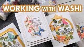 Pinkfresh Artsy Floral Release: Cardmaking w/Washi Tape