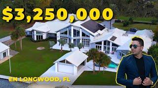 Dentro de Una Mánsion de $3,250,000 en central Florida con 12,000 SqFt y Vista al Lago Bantley