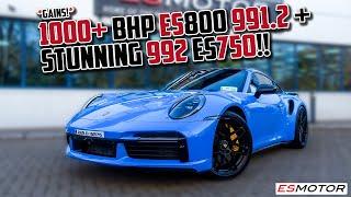 1000+ BHP ES800 PORSCHE 991.2! + BEAUTIFUL ES750 992 TURBO S #porsche #esmotoruk #992turbos