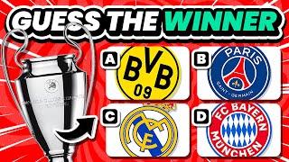 RATET MAL, WER DER GEWINNER DER UEFA CHAMPIONS LEAGUE IST | QUIZ FUSSBALL-TRIVIA 2024