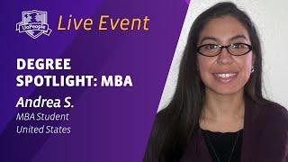 Degree Spotlight: MBA Featuring Andrea