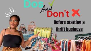 Dos and Don’t before you jump into starting a thrift online store #smallbusinessowner #thrift