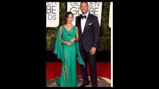 Couple lovingly in the World Celebrity Red Carpet Golden Globes