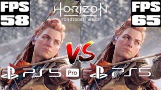 Horizon Forbidden West - PS5 Pro vs PS5 - Performance FPS Better on PS5 - Better Picture On PS5 Pro