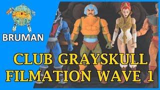 Super7 MOTU Filmation Club Grayskull Wave 1 - Teela, Man-at-Arms, Tri-Klops, Hordak