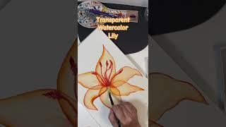 Transparent Watercolor Lily