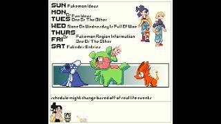 my schedule for once! I start..! having time... #animation #fakemon #fakemonregion #pixelart