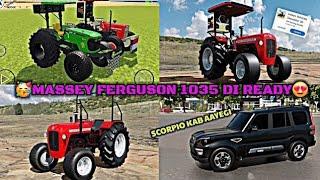 Nue Updated massey Ferguson 1035 Di ready न्यू अपडेट कर लो indian vehicles simulator 3d