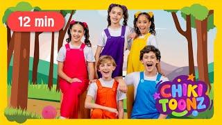 @ChikiToonz | 12 minutes english compilation | Nursery Rhymes & Kids Songs #kids  #song  #kidsvideo