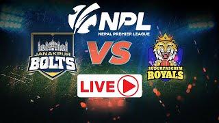 LIVE: JANAKPUR BOLTS VS SUDURPASCHIM ROYALS  | Nepal Premier League 2024 | TU Cricket Ground #npl