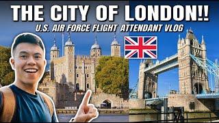 Exploring the City of London as a U.S. Air Force Flight Attendant! VLOG 