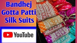 #Gota Patti Suits I Gotta Patti Bandhej Designs I FBC +919855244477