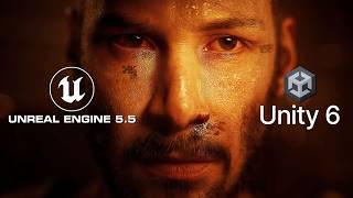 UNREAL ENGINE 5.5 vs UNITY 6 | Insane Next-Gen Graphics and Best New Tech Demos