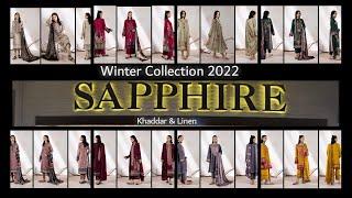 Sapphire New Winter Collection 2022 | Unstitched Khaddar & Linen / #sapphire #sapphiresale2022