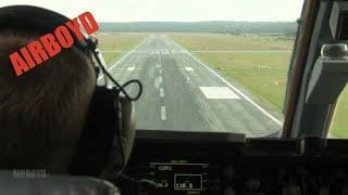 C-17 Landing Cockpit View