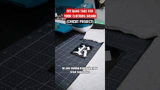 How to Make Hang Tags for your clothing brand using Cricut Explore Air 2 #Shorts #cricut #howto