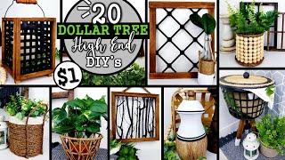 BEST $1 HIGH END DOLLAR TREE DIY'S | 20 DECOR IDEAS to TRY