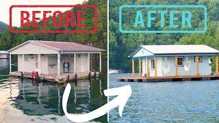 Floating Tiny House RENOVATION JOURNEY! ️ Full Recap + House TOUR!