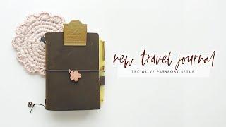 NEW TRAVEL JOURNAL FULL SET UP | TRAVELER'S COMPANY OLIVE PASSPORT | Charmaine Dulak