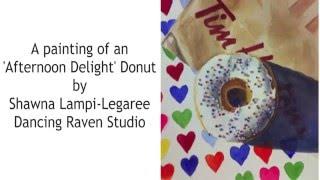 How to paint a Donut (Narrated Time lapse)