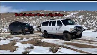 Lifted Chevrolet Express Vs Ford Econoline | 2wd van lift kit off-road | Both better then a Sprinter