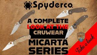 Spyderco Cruwear Micarta "Crucarta" Series