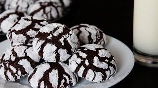 CRACKLED CHOCOLATE COOKIES Recipe  How To Make Chocolate Crinkles  Tasty Cooking