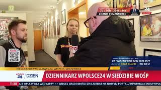 Dziennikarz wPolsce24 wyrzucony z siedziby WOŚP. Jerzy Owsiak nie znalazł czasu