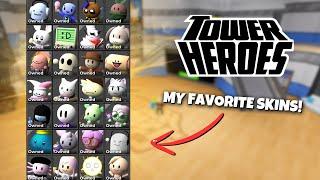 Revealing My FAVORITE SKINS in Tower Heroes! Roblox