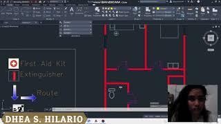 Floor Plan with emergency exit