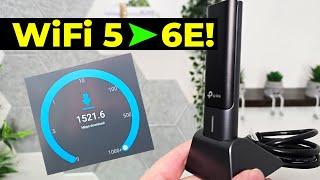 WOW! This really boosted my WiFi Speeds! TP Link AXE5400 WiFi 6E USB Adapter (Non Sponsored Review)